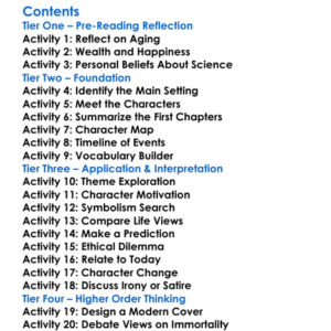 After Many A Summer Dies The Swan Aldous Huxley Worksheet Activity Booklet