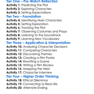 After The Sunset 2004 Worksheet Activity Booklet