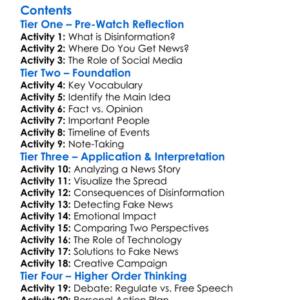 After Truth Disinformation And The Cost Of Fake News 2020 Worksheet Activity Booklet