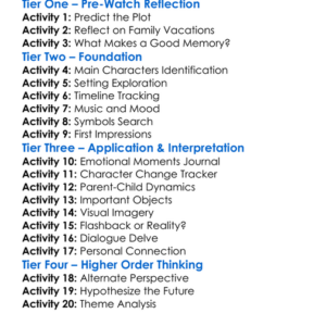 Aftersun 2022 Worksheet Activity Booklet