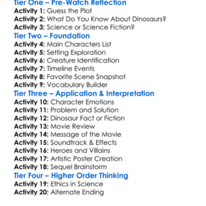 Age Of Dinosaurs 2013 Worksheet Activity Booklet