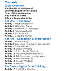 Ai And Machine Learning Introduction Worksheet Activity Booklet