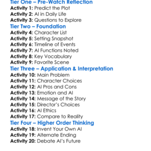Ai Evolution 2024 Worksheet Activity Booklet