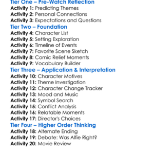 Alfie Brown Sensitive Man 2022 Worksheet Activity Booklet