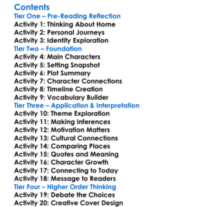 All Gods Children Need Traveling Shoes Maya Angelou Worksheet Activity Booklet