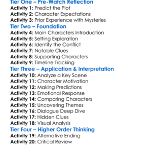 Along Came A Spider 2001 Worksheet Activity Booklet