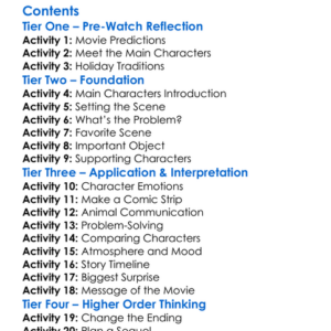 Alpha And Omega 2 A Howl-Iday Adventure 2013 Worksheet Activity Booklet