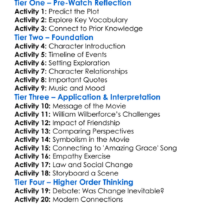 Amazing Grace 2006 Worksheet Activity Booklet