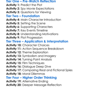 American Assassin 2017 Worksheet Activity Booklet