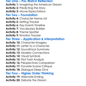 American Dreams Redux 2019 Worksheet Activity Booklet