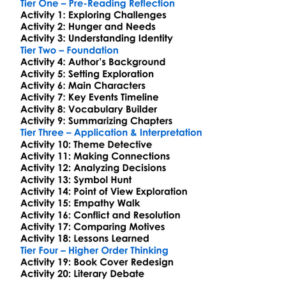 American Hunger Richard Wright Worksheet Activity Booklet