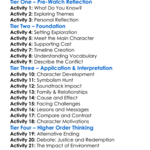 American Me 1992 Worksheet Activity Booklet