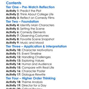 American Pie Presents Beta House 2007 Worksheet Activity Booklet