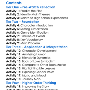 American Pie Presents The Book Of Love 2009 Worksheet Activity Booklet