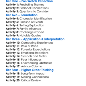 American Promise 2013 Worksheet Activity Booklet