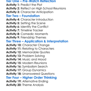 American Reunion 2012 Worksheet Activity Booklet