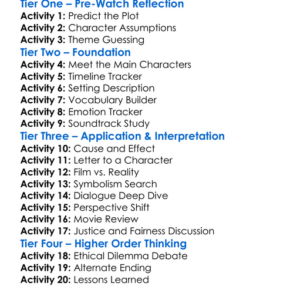 An American Crime 2007 Worksheet Activity Booklet