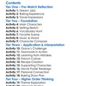 An American Girl Grace Stirs Up Success 2015 Worksheet Activity Booklet