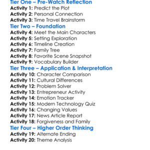 An American Pickle 2020 Worksheet Activity Booklet