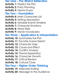 An Ideal Host 2020 Worksheet Activity Booklet