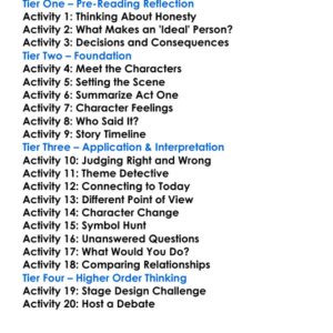 An Ideal Husband Oscar Wilde Worksheet Activity Booklet