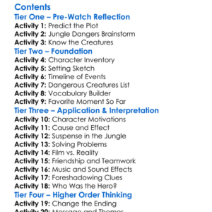 Anacondas The Hunt For The Blood Orchid 2004 Worksheet Activity Booklet