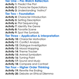 Animal Instincts 1992 Worksheet Activity Booklet