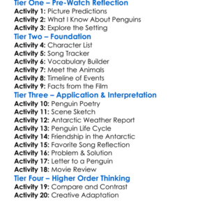 Antarctic Antics 2001 Worksheet Activity Booklet