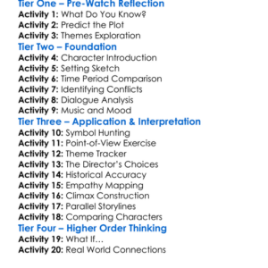 Antebellum 2020 Worksheet Activity Booklet