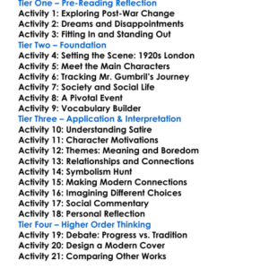 Antic Hay Aldous Huxley Worksheet Activity Booklet