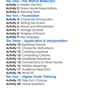 Antrum 2018 Worksheet Activity Booklet