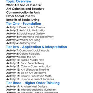 Ants And Social Insects Worksheet Activity Booklet