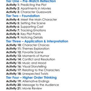 Apartment 12 2001 Worksheet Activity Booklet