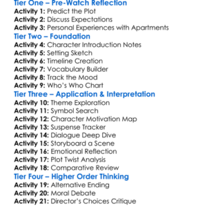 Apartment 7A 2024 Worksheet Activity Booklet