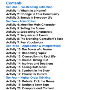 Apex Hides The Hurt Colson Whitehead Worksheet Activity Booklet