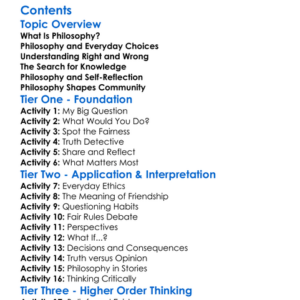 Applications Of Philosophy In Daily Life Worksheet Activity Booklet