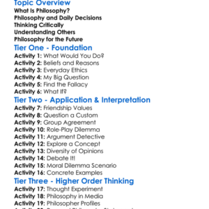 Applying Philosophy To Everyday Life Worksheet Activity Booklet