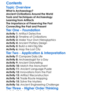 Archaeology And Ancient Civilizations Worksheet Activity Booklet
