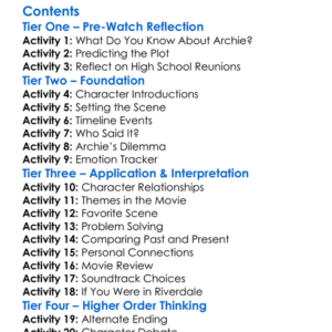 Archie To Riverdale And Back Again 1990 Worksheet Activity Booklet