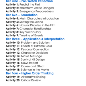 Arctic Blast 2010 Worksheet Activity Booklet
