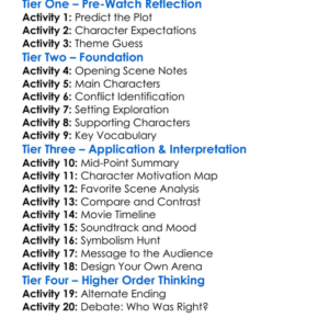 Arena Wars 2024 Worksheet Activity Booklet