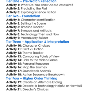 Assassins Creed 2016 Worksheet Activity Booklet