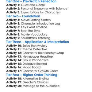 Asteroid City 2023 Worksheet Activity Booklet