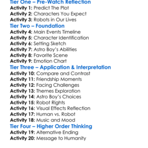 Astro Boy 2009 Worksheet Activity Booklet
