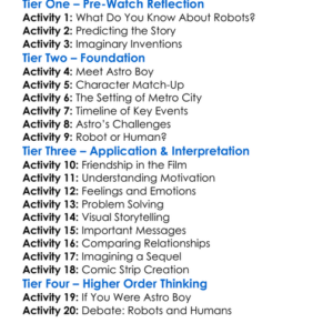 Astro Boy Worksheet Activity Booklet