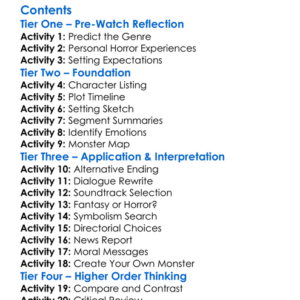 Asylum Twisted Horror And Fantasy Tales 2020 Worksheet Activity Booklet