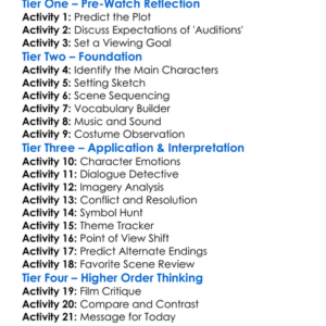 Auditions From Beyond 1999 Worksheet Activity Booklet