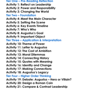 Augustus John Williams Worksheet Activity Booklet