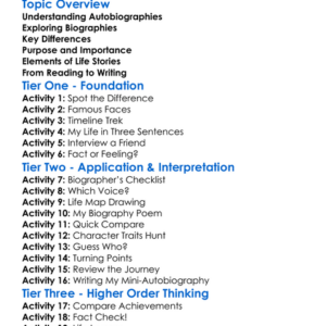 Autobiographies And Biographies