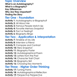 Autobiography And Biography